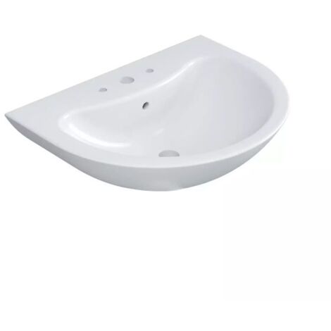 Lavabo in ceramica bianca serie orchidea lavabo 60cm BARBOTTINA