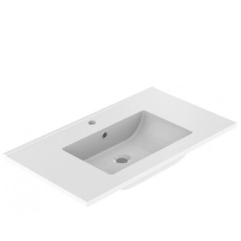 Lavabo in ceramica LUNO 90 cm AQUARINE - 826287