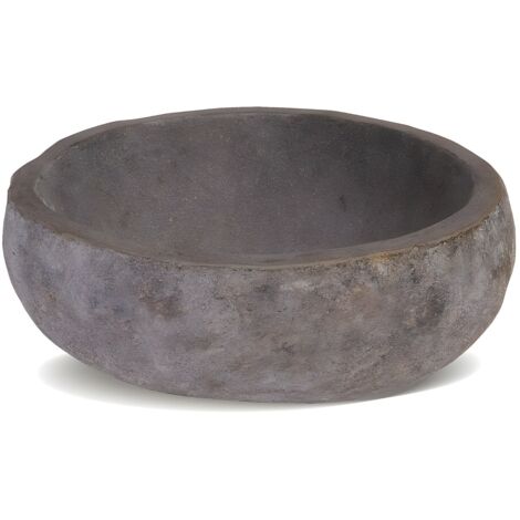 Lavabo in pietra di fiume STONE - Colore grigio