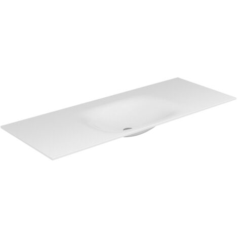 Lavabo in Varicor EDITION 11 PLANNING senza foro rubinetto 2100 mm bianco artico seta opaco KEUCO