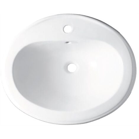 Lavabo incasso soprapiano Alice Ceramica Decor Bianco