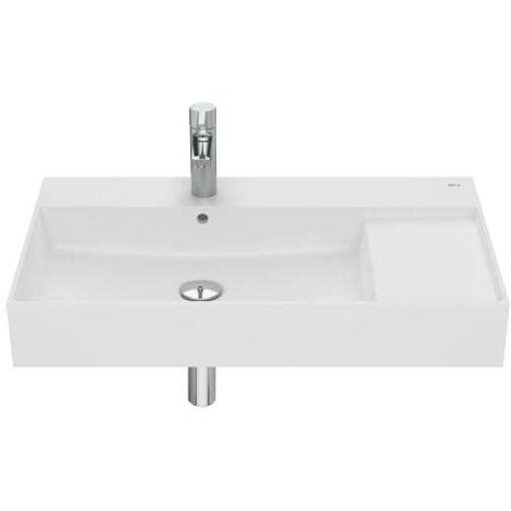 LAVABO INSPIRA CON JUEGO FIJACIÓN 800X490 BLANCO MATE