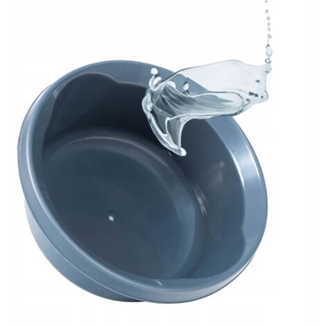 Lavabo KADAX in plastica opaca rotondo robusto lavabo da bagno versatile grigio scuro 2 litri