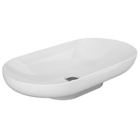 Lavabo L70 cm da appoggio ovale serie Des