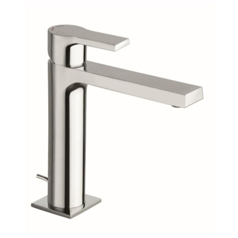 Cristina Ondyna - Mitigeur lavabo large chromé Omega - Hauteur sous bec 125 mm - Hauteur 170 mm - chrome.