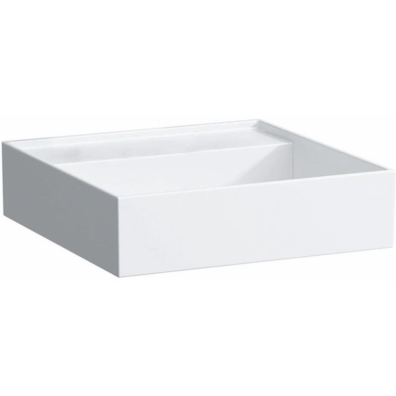 

Lavabo Kartell Lavabo de enjuague a mano, puede construirse debajo, sin agujero para grifo, sin rebosadero, 460x460, color: Blanco - H8153310001121