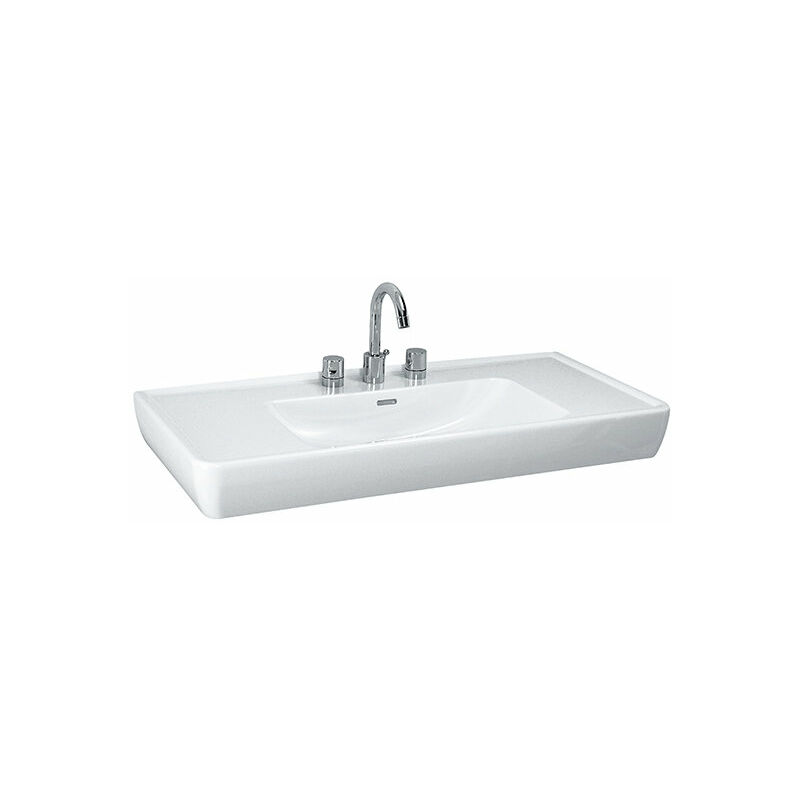 

Lavabo PRO A, 1 agujero para grifo, con rebosadero, 1050x480, blanco, color: Blanco con LCC - H8139584001041 - Laufen