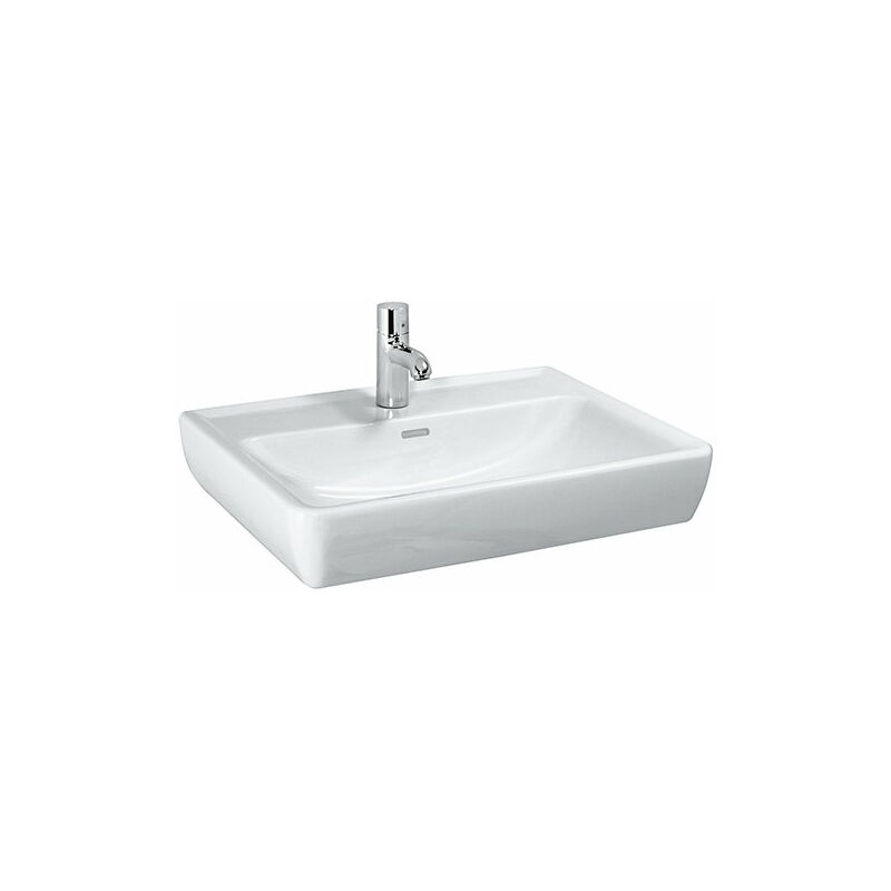 

Lavabo PRO A, 1 agujero para grifo, con rebosadero, 650x480, blanco, color: Blanco - H8189530001041 - Laufen