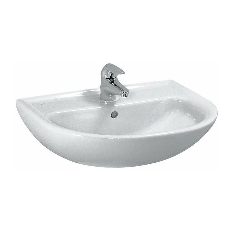 

Lavabo LAUFEN PRO B con rebosadero, 1 orificio para grifería diseño 600 x 480 mm, beige Bahama LAUFEN