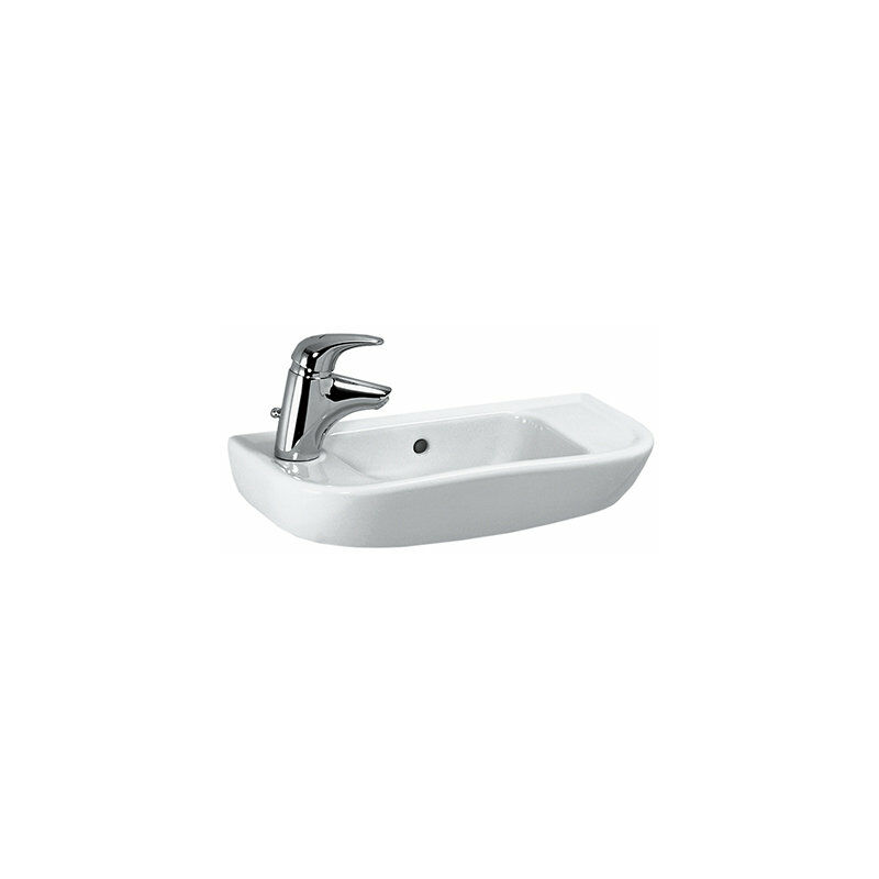 

Lavabo PRO B Lavabo para manos, 1 agujero para grifo a la derecha, con rebosadero, 500x250, blanco, color: Blanco con LCC - H8169574001061 - Laufen