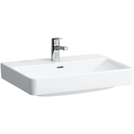 Lavabo LAUFEN PRO S 650 x 465 mm avec trop-plein, version 1 trou pour robinet LAUFEN blanc