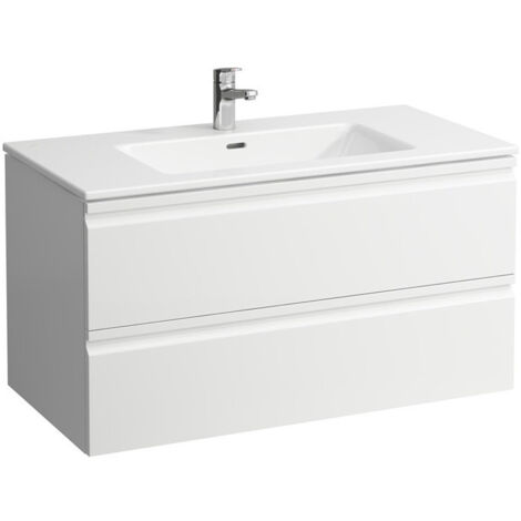 Lavabo LAUFEN PRO S avec meuble sous-vasque, 1000 x 500 mm, 2 tiroirs LAUFEN graphite