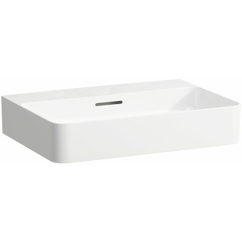 

Lavabo VAL de sobre encimera, sin agujero para grifo, con rebosadero, US cerrado 600x420, blanco, color: Blanco con LCC - H8162834001091 - Laufen