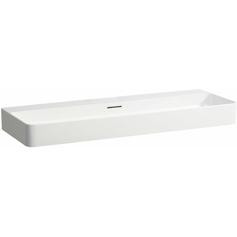 

Lavabo VAL Muebles, sin grifo, con rebosadero, 1200x420, blanco, color: Blanco con LCC - H8102894001091 - Laufen