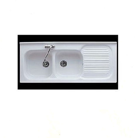 Lavatoio Ceramica Con Gocciolatoio.Lavabo Lavello Da Mobile Ceramica Galassia Gocciolatoio Destro 120x50 Cm 271146189076