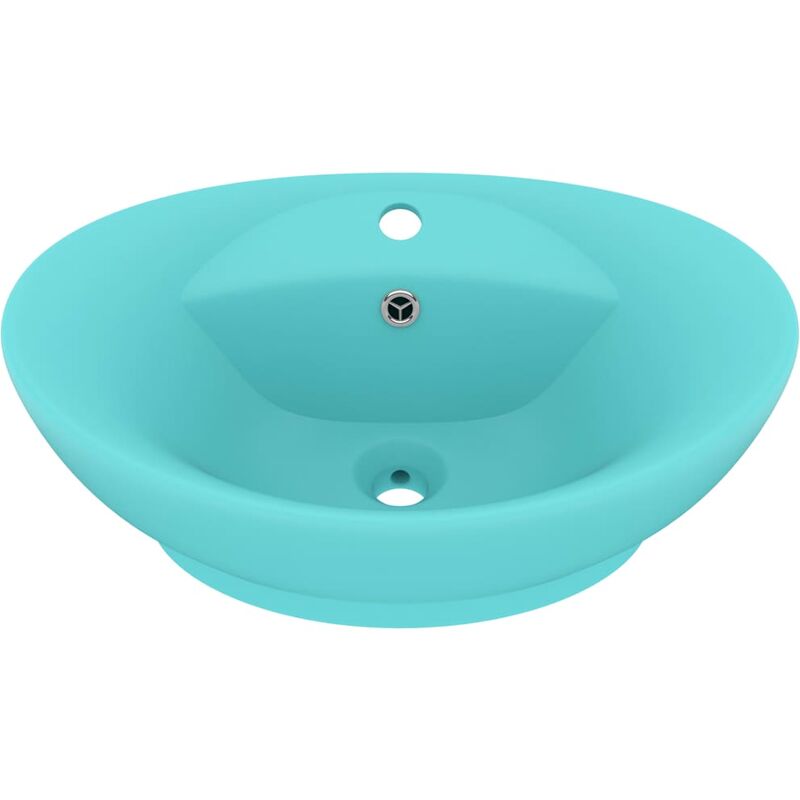 

Lavabo lujoso con rebosadero cerámica verde claro 58,5x39cm - Verde - Vidaxl