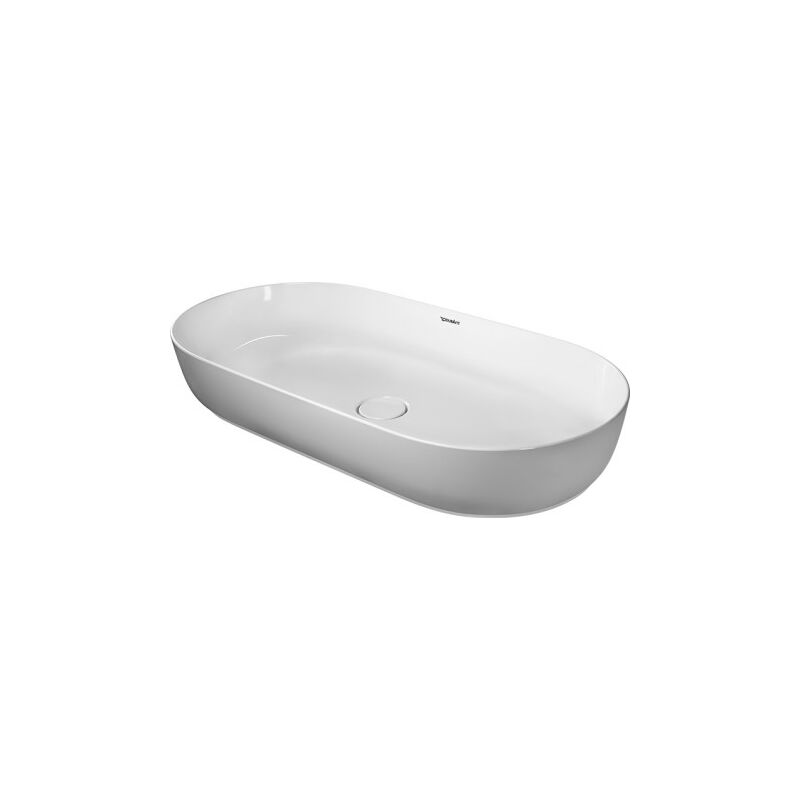 

Lavabo Luvit 80x40cm, sin rebosadero, sin banco con agujero para grifo, sin agujero para grifo, lijado, color exterior blanco seda mate, color: