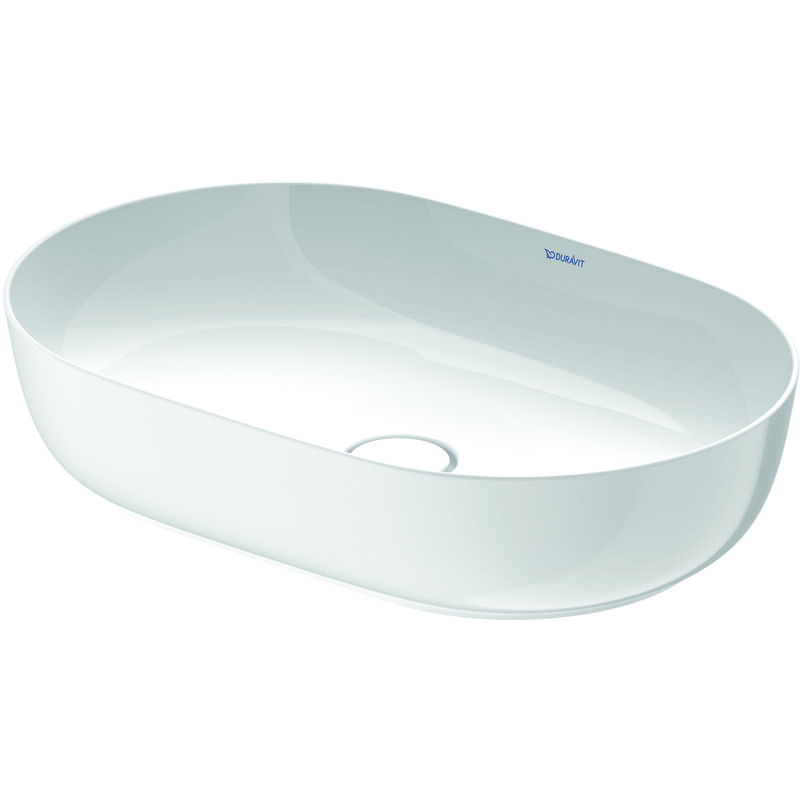 

Duravit Ag - Lavabo Luvit Luvit 60x40cm, sin rebosadero, sin banco, sin agujero para grifo, lijado, color exterior blanco, color: Blanco - 0379600000