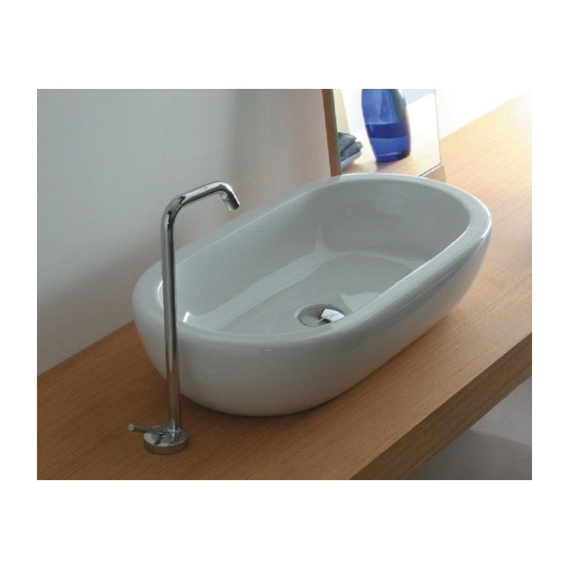 Ceramica Galassia Serie M2.Lavabo M2 Semincasso Appoggio Incasso Sottopiano 70x37 Galassia 2034