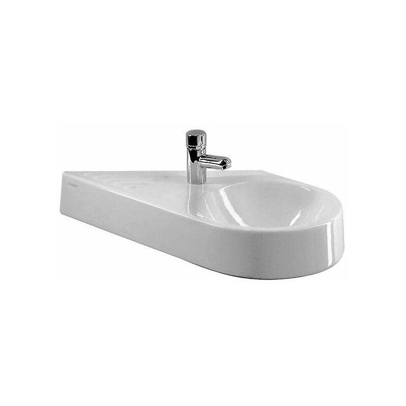 

Lavamanos ARCHITEC sin rebosadero con plataforma para grifería 645x410mm 1 orificio para grifería diag we - Duravit