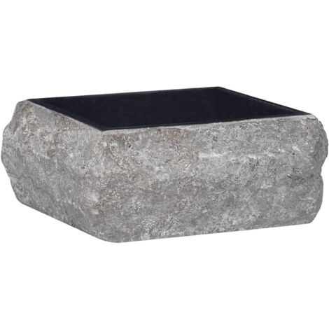 Lavabo mármol negro 30x30x13 cm