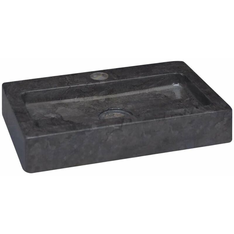 

Lavabo marmol negro 38x24x6,5 cm