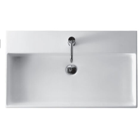 Lavabo Meg11 sospeso cm. 71x46 bianco lucido di Ceramica Galassia