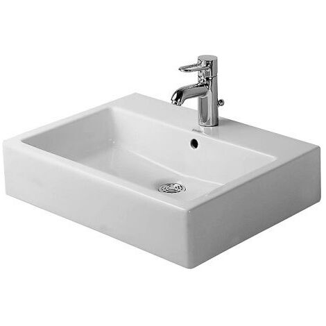 Lavabo meulé Duravit Vero 600 mm - fixations incluses - blanc