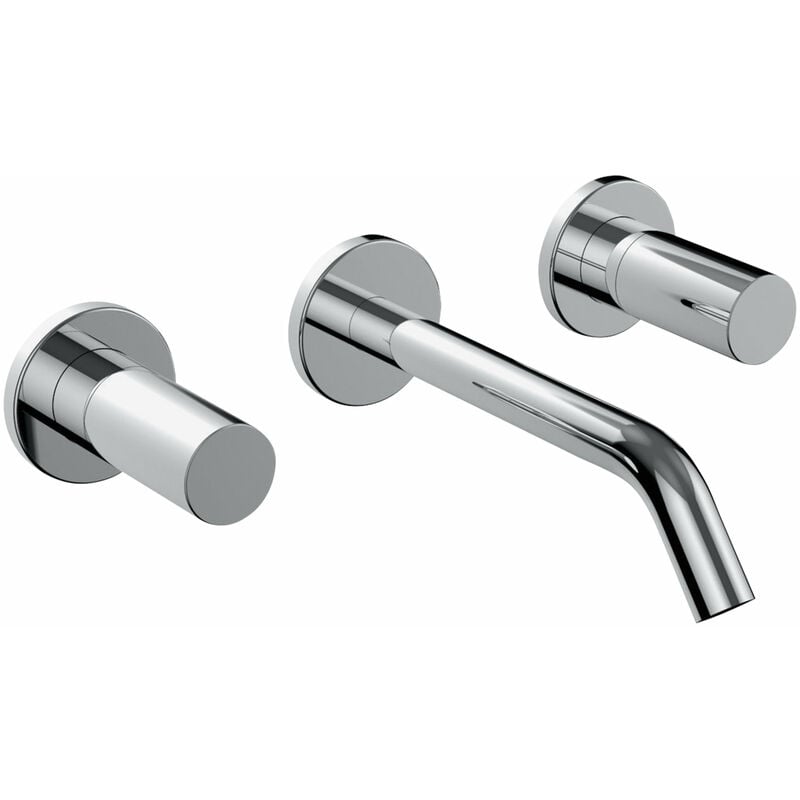 

Lavabo mezclador empotrado Laufen Kartell de 2 aguas, caño fijo, saliente de 175 mm, cromado - H3123360041201