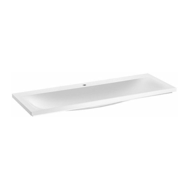

Keuco - Lavabo de fundición mineral ROYAL REFLEX 1300 x 30 x 490 mm, blanco alpino