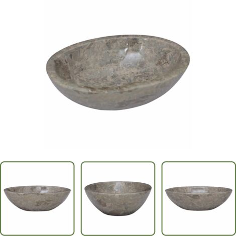 Lavabo moderno -  Lavabo gris mármol 53x40x15 cm