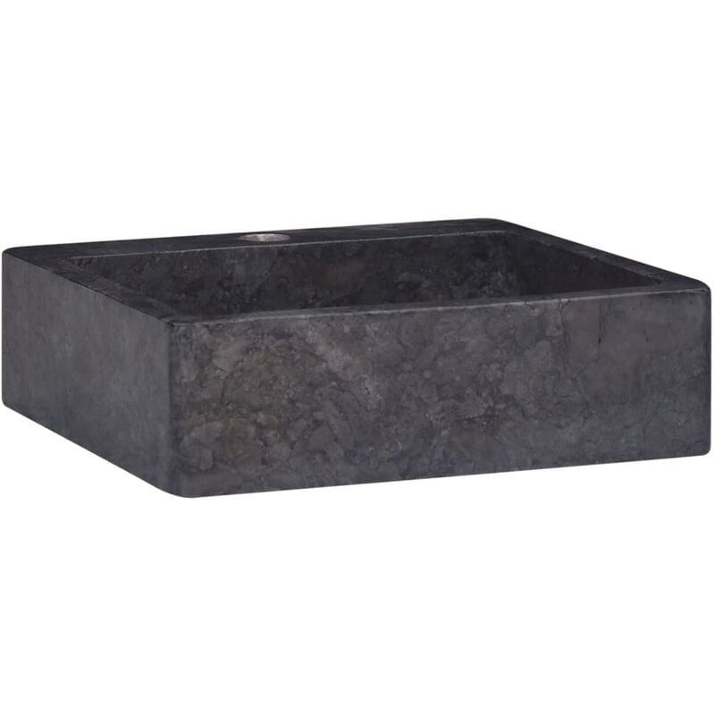 

Lavabo mármol negro 40x40x12 cm - Negro