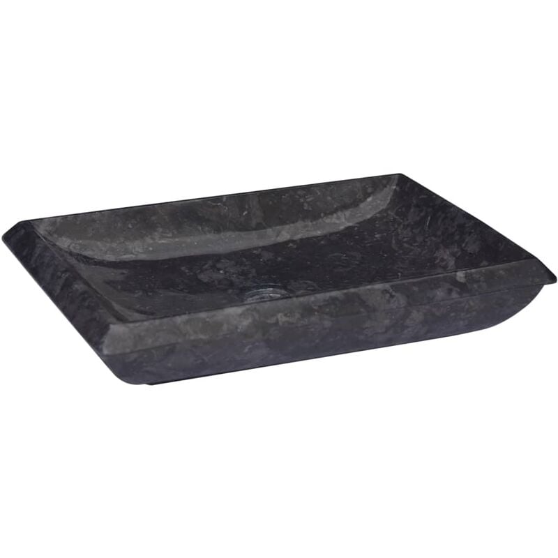 

Lavabo mármol negro 50x35x10 cm - Negro