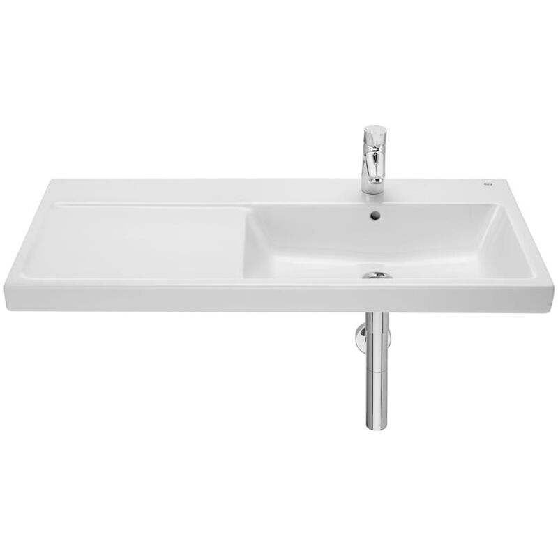 The gap Roca lavabo en porcelaine à suspendre ou à poser Options : Lavabo à droite