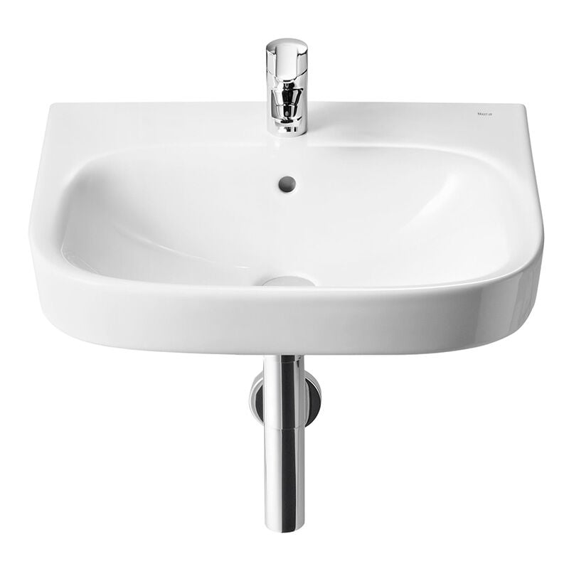 Lavabo suspendu Debba 650x480 mm, Blanc avec jeu de fixations