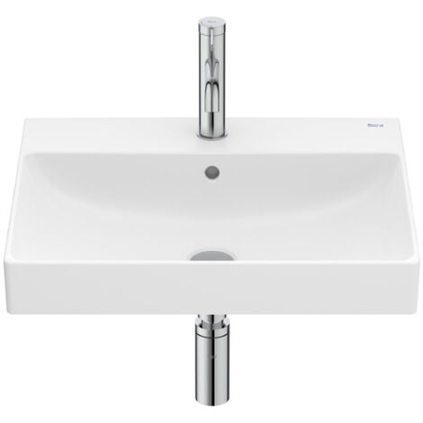 Lavabo mural Ona en Fineceramic avec jeu de fixations, 550x460 mm, blanc mat