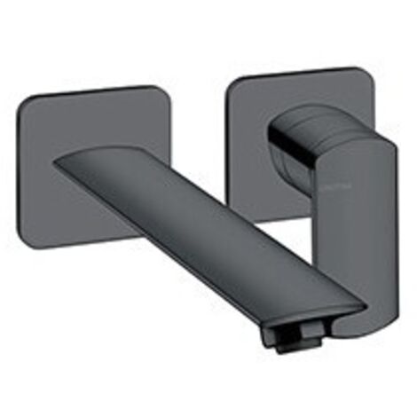 LAVABO MURAL PROFILO AVEC ROSACE DROIT BEC 22.5 UP&D BLACK MAT - CRISTINA ONDYNA PF25913