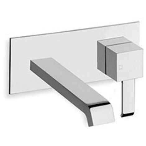 LAVABO MURAL QUADRI AVEC PLAQUE SAILLIE 18 CM CHROME EX QM276 - CRISTINA ONDYNA QM25651