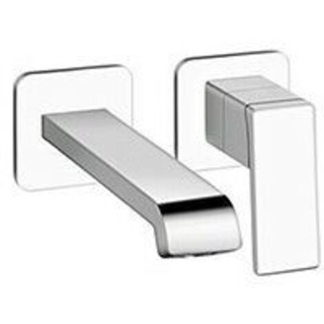 LAVABO MURAL REGULAR QUADRI S 2 TROUS BEC 18 CM CHROME - CRISTINA ONDYNA QS25751