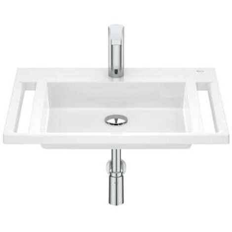 LAVABO MURAL STONEX 650X550 ACCESS CON JUEGO FIJACIÓN BLANCO