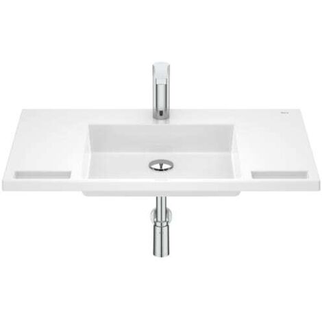 LAVABO MURAL STONEX 850X550 ACCESS CON JUEGO FIJACIÓN BLANCO