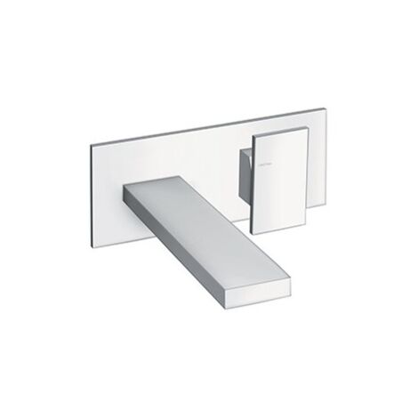 Lavabo Mural Tabula Avec Plaque Saillie 18 Cm Chrome Robinetterie TABULA - CRISTINA ONDYNA TA25651