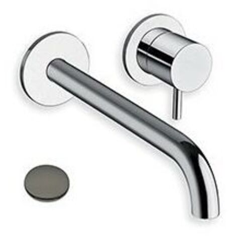 LAVABO MURAL TRIVERDE 2 TROUS BEC 22.5 CM CHROME NOIR - CRISTINA ONDYNA TV25972