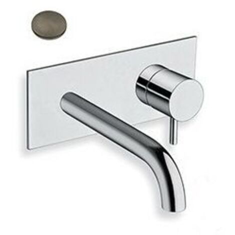 LAVABO MURAL TRIVERDE AVEC PLAQUE BEC 18 CM METAL BROSSE EX TV276 - CRISTINA ONDYNA TV25677