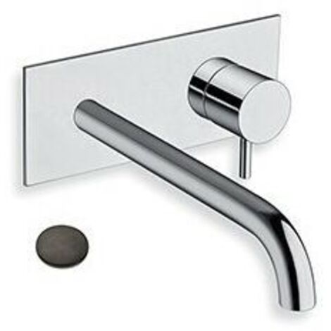 LAVABO MURAL TRIVERDE AVEC PLAQUE BEC 22.5 CHRO NOIR BRO EX TV27851 - CRISTINA ONDYNA TV25875
