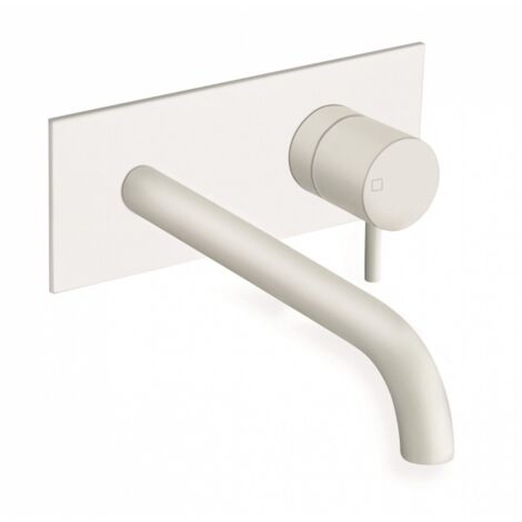 LAVABO MURAL TRIVERDE AVEC PLAQUE BEC 22.5 CM WHITEMAT - CRISTINA ONDYNA TV25824