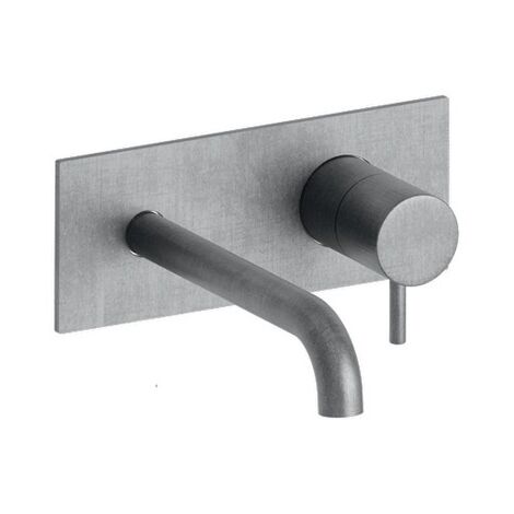 LAVABO MURAL TRIVERDE AVEC PLAQUE BEC 22.5 METAL BROSSE EX TV27851 - CRISTINA ONDYNA TV25877