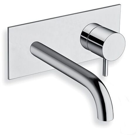 Lavabo Mural Triverde Avec Plaque Bec 250 Mm Chrome Robinetterie TRIVERDE - CRISTINA ONDYNA TV25451