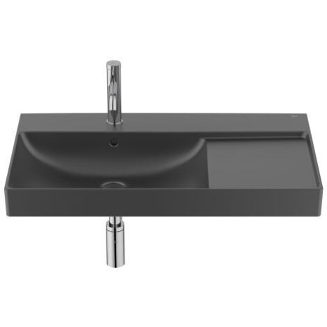 LAVABO MUR.ASIM.FINECERAMIC ONA 800X460MM IZQ.JGO.FIJ.NG MT