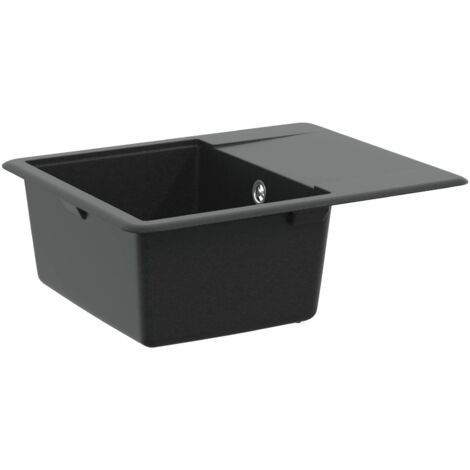 Lavabo Negro 560 x 460 mm 80% Cuarzo y 20% Resina